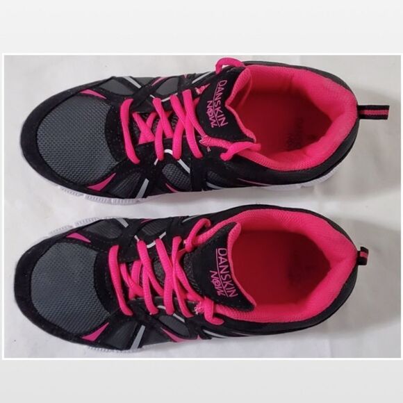 Size 6 Black & Pink Athletic Sneaker Shoes - Picture 7 of 15